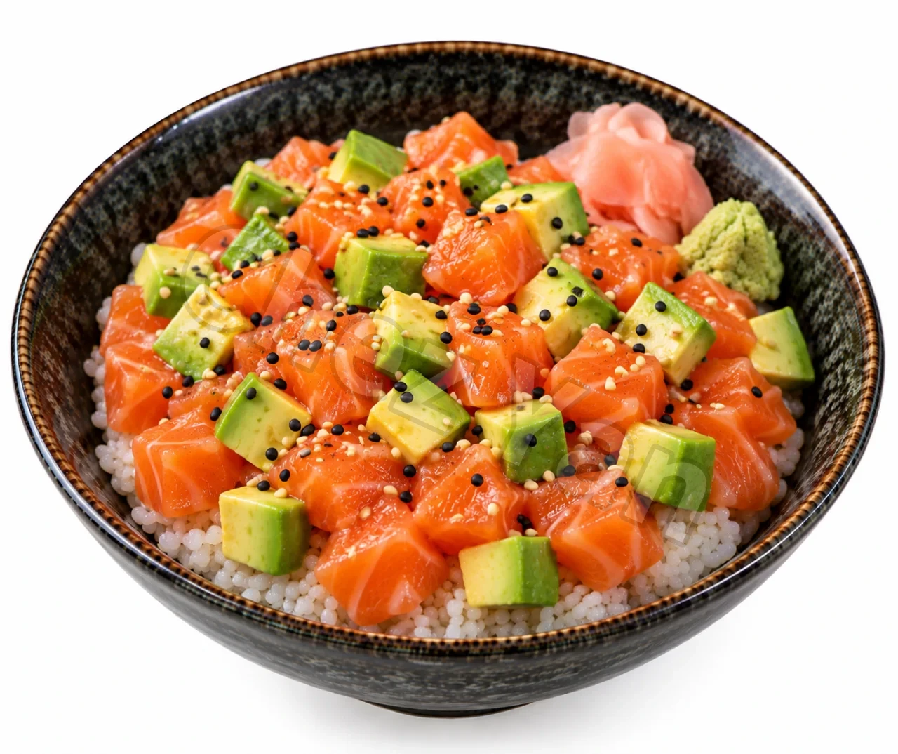 Chirashi saumon avocat